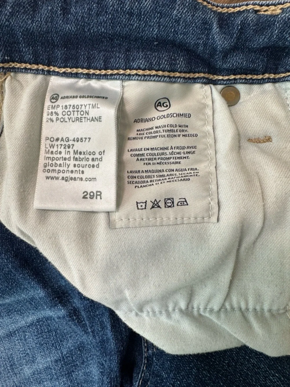 AG Adriano Goldschmied Mari High-Rise Straight Leg Jeans 29R - Picture 11 of 15